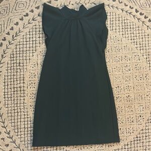 Vince Camuto Dark Green Flutter Sleeve Dress women’s Sz 6